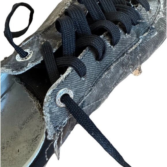 Dolce & Gabbana Men's low Sneakers Cotton Leather US Sz. 9 - Picture 6 of 9